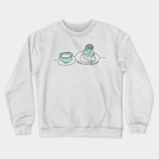 Go on, have a little treat, blue and green Crewneck Sweatshirt